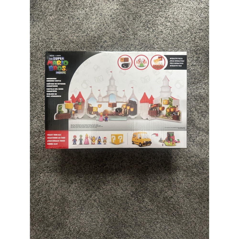 Super Mario Bros Movie Mushroom Kingdom Castle Playset Jakks Pacific Mario Peach - Picture 2 of 3